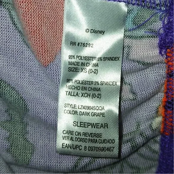 Disney Trick or Treat Purple Stitch PJ Shorts Halloween Pumpkin Cute Pajamas - Picture 5 of 5